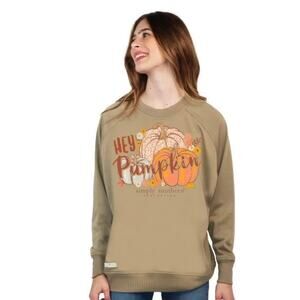 Simply Southern "Hey Pumpkin" Crewneck Sweatshirt Fall Comfy Size M
